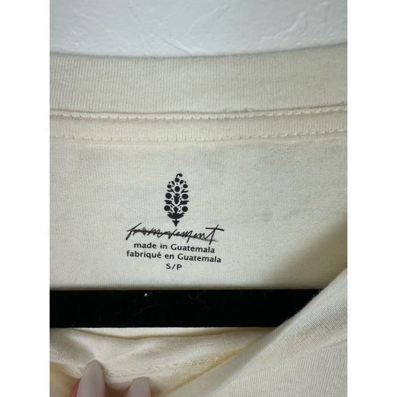 NWOT Free People Movement "Inspire Printed" Tee Small FLAW - Picture 9 of 9